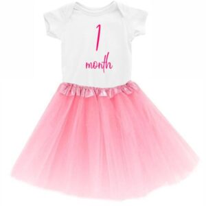 Printed Birthday Onsies & Tutu Set